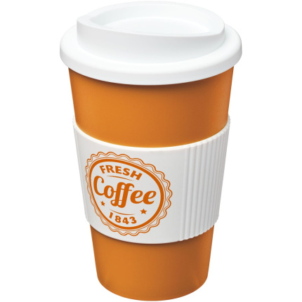 Americano® 350 ml geïsoleerde beker met grip - Topgiving