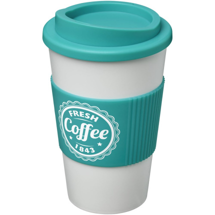 Americano® 350 ml geïsoleerde beker met grip - Topgiving