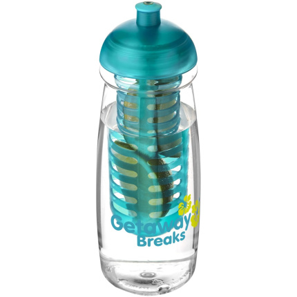 H2O Active® Pulse 600 ml bidon en infuser met koepeldeksel - Topgiving