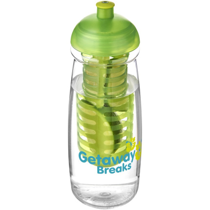 H2O Active® Pulse 600 ml bidon en infuser met koepeldeksel - Topgiving