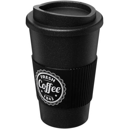 Americano® Midnight grip 350 ml geïsoleerde beker - Topgiving