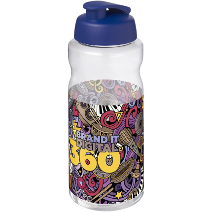 H2O Active® Big Base 1 l drinkfles met klapdeksel - Topgiving