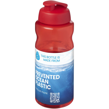 H2O Active® Eco Big Base 1 l drinkfles met klapdeksel - Topgiving