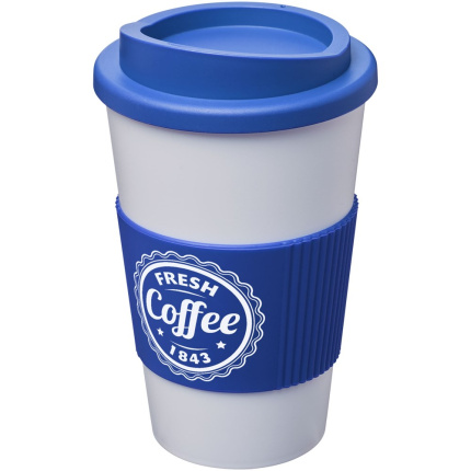 Americano® geïsoleerde beker van 350 ml met handgreep - Topgiving