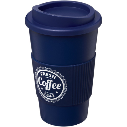 Americano® geïsoleerde beker van 350 ml met handgreep - Topgiving