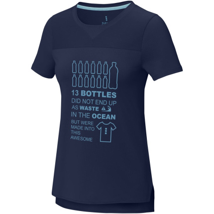 Borax Dames T-shirt met korte mouwen, cool fit, GRS gerecycled - Topgiving