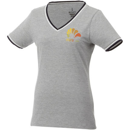 Elbert piqué dames t-shirt met korte mouwen - Topgiving