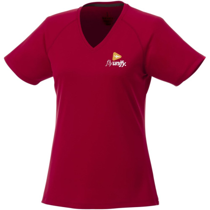 Amery cool fit V-hals dames t-shirt met korte mouwen - Topgiving