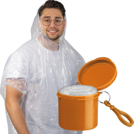 Regenponcho in een kunststof doosje - Topgiving