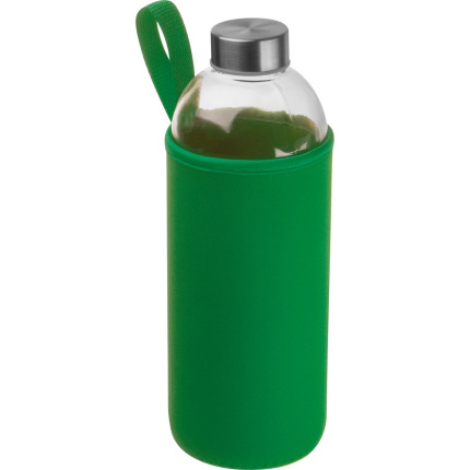 Drinkfles met neopreensleeve en inhoud van 1 liter - Topgiving