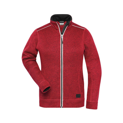Ladies\' Knitted Workwear Fleece Jacket - SOLID - - Topgiving