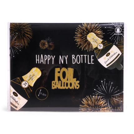 SENZA Folie Ballon Happy NY Champagne XL - Topgiving