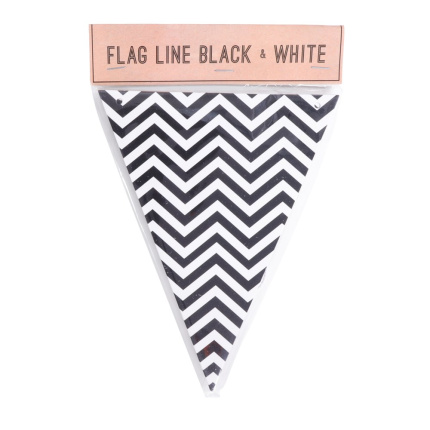 SENZA Vlaggenlijn Zwart - Topgiving