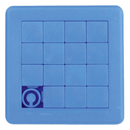 Schuifpuzzel vierkant 75 x 75 mm. - Topgiving