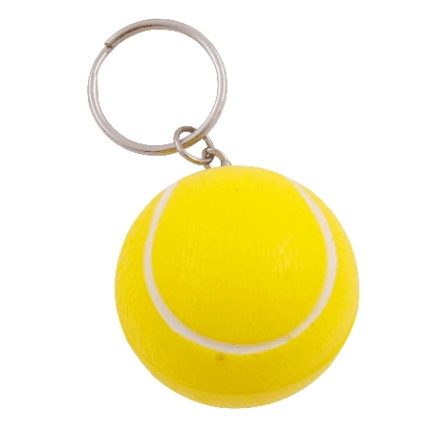 Anti-stress tennisbal met sleutelhanger - Topgiving