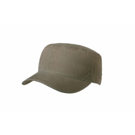 Washed cotton bamboo army cap - Topgiving