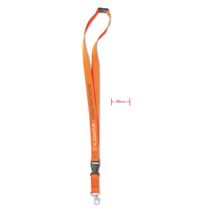 Lanyard, metalen haak. 20 mm - Topgiving