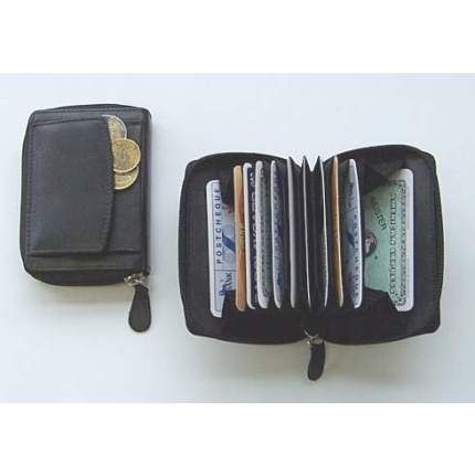 Creditcard etui zwart nappa - Topgiving