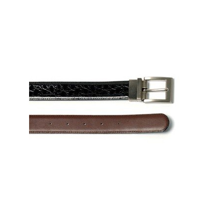 Riem zwart croco / bruin leder of - Topgiving