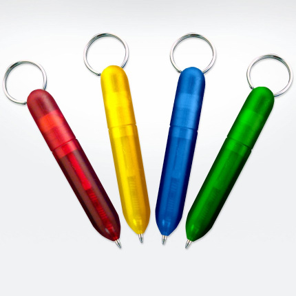 afbreekbare sleutelhanger pen (blauw) bedrukken | Topgiving.nl