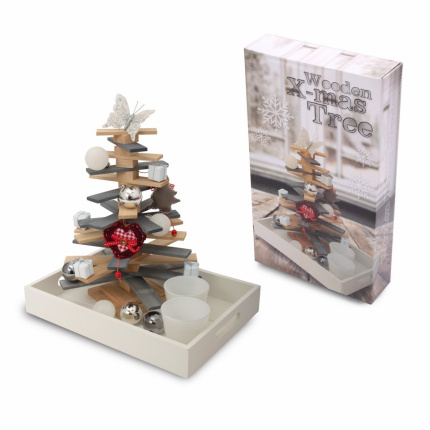 Wooden x-mas tree - Topgiving