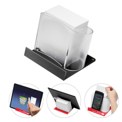 Smartphone of tablethouder met memobox - Topgiving