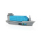 Custom made powerbank in vorm van vrachtschip - Topgiving