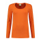 L&S T-shirt Crewneck cot/elast LS for her - Topgiving