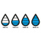 Aqua hydratatie RVS fles - Topgiving