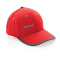 Impact AWARE™ 6 panel 280gr recycled katoen cap met bies - Topgiving