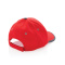 Impact AWARE™ 6 panel 280gr recycled katoen cap met bies - Topgiving