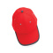 Impact AWARE™ 6 panel 280gr recycled katoen cap met bies - Topgiving