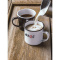 Retro emaille mug mok - Topgiving