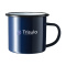 Retro emaille mug mok - Topgiving