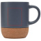 Billie 300 ml mok van keramiek met kurkdetails en matte afwerking - Topgiving