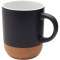Billie 300 ml mok van keramiek met kurkdetails en matte afwerking - Topgiving