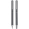 Lucetto cadeauset met balpen en rollerbalpen van gerecycled aluminium (zwarte inkt) - Topgiving