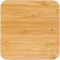 Leaf 5W draadloos oplaadstation van bamboe en stof - Topgiving