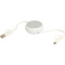 Alasia 5-in-1 100 cm intrekbare datasynchronisatie- en 45 W snellaadkabel van gerecycled plastic en aluminium - Topgiving