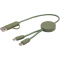 Citala 5-in-1 30 cm datasynchronisatie- en 27 W snellaadkabel van gerecycled plastic - Topgiving