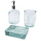 Jabony 3 delige badkamerset van gerecycled glas - Topgiving