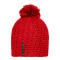 Unicoloured Crocheted Cap with Pompon - Topgiving