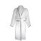 Velour Bathrobe Piped - Topgiving