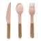 SENZA Wooden Cutlery Gold Set of 12 pcs - Topgiving