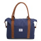 Vintage Beachbag Deluxe Blue & Brown - Topgiving