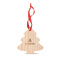 Kerstboomvormige houten hanger - Topgiving