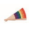 Houten regenboog handwaaier - Topgiving