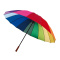 Golfparaplu in regenboogkleuren rainbow sky - Topgiving