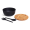 Senza bamboo salad bowl + spoon/fork - Topgiving