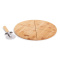 Senza bamboo pizza cutting plate with slicer - Topgiving